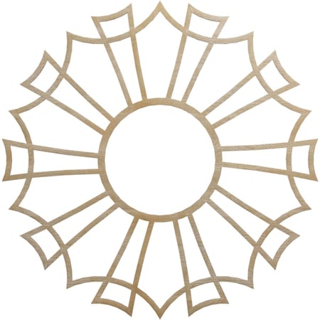 Ekena Millwork Augustus Wood Fretwork Pierced Ceiling Medallion, Birch, 40"OD x 14 1/8"ID x 1/4"T CMWP40X40X0250AUBI